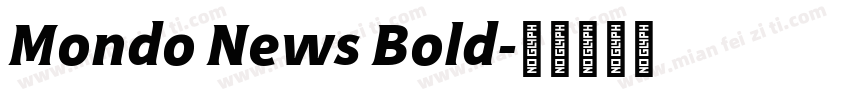 Mondo News Bold字体转换